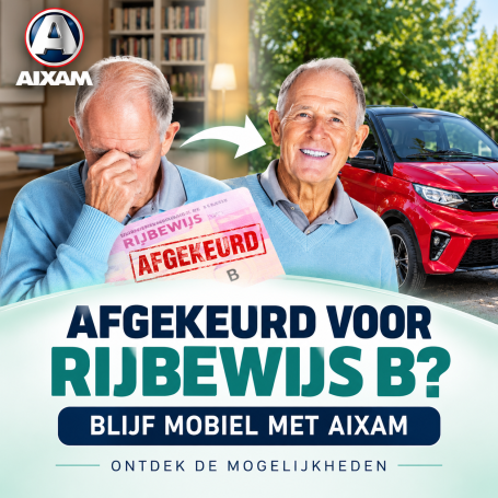 Afgekeurd voor rijbewijs B? Blijf mobiel met AIXAM