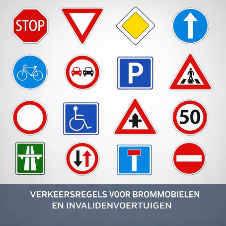 Verkeersregels voor Brommobielen en Invalidenvoertuigen