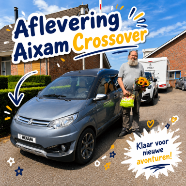 Deze Aixam Crossover hebben afgeleverd aan een klant uit Hengelo Gld.