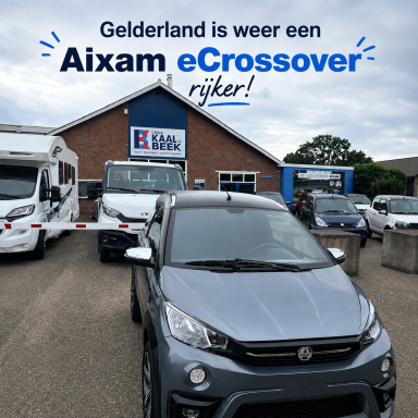 Deze Aixam eCrossover rijdt nu elektrisch door Doetinchem.