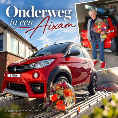 Mevrouw rijdt voortaan haar eigen weg in deze prachtige occasion elektrische Aixam eCrossover. 𝟏𝟎𝟎% 𝐞𝐥𝐞𝐤𝐭𝐫𝐢𝐬𝐜𝐡!